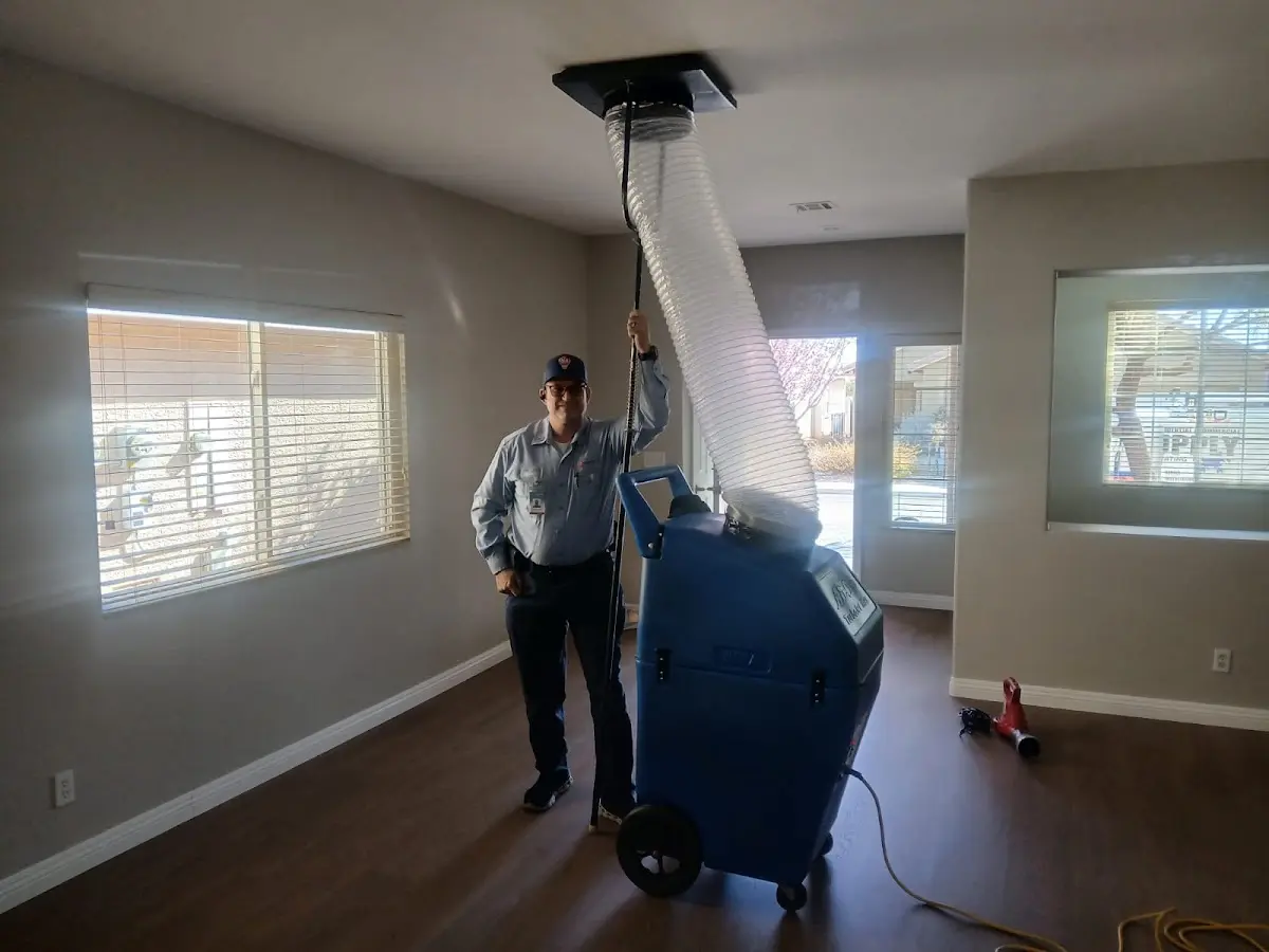 Professional Dryer Vent Cleaning work inside a Spring Lake home